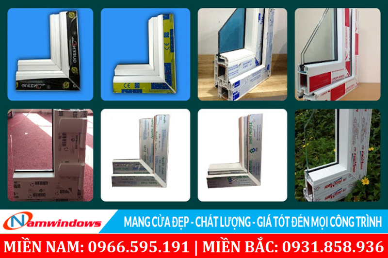 Thanh nhựa uPVC có hàng chục loại khác nhau