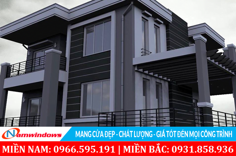 Công trình sử dụng cửa nhựa lõi thép Rehau cao cấp