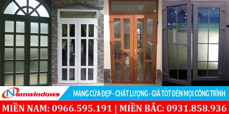 Mẫu Chia Ô Cửa Đi 2 Cánh thực tế