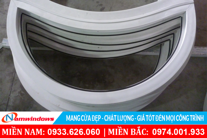 Uốn vòm cửa nhựa lõi thép