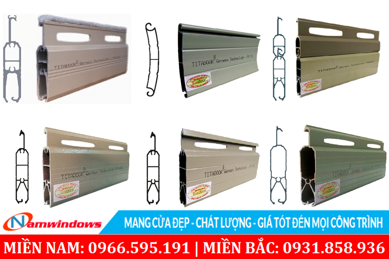 Một số loại nan lá và cấu tạo nan lá cửa cuốn
