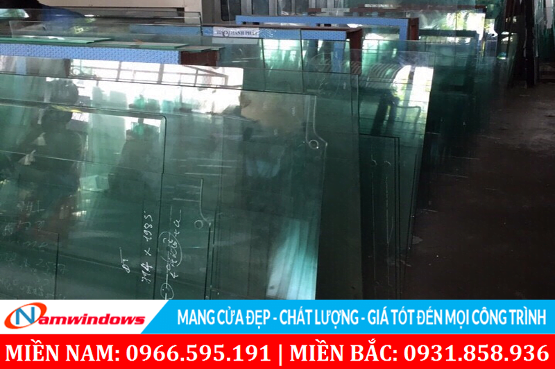 Thành phẩm kính sau khi cắt theo yêu cầu