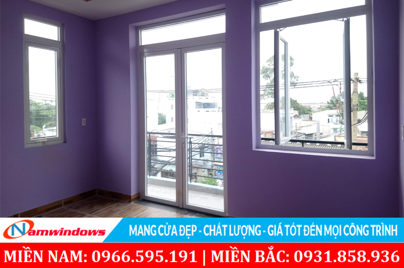 Cửa ban công nhôm Xingfa