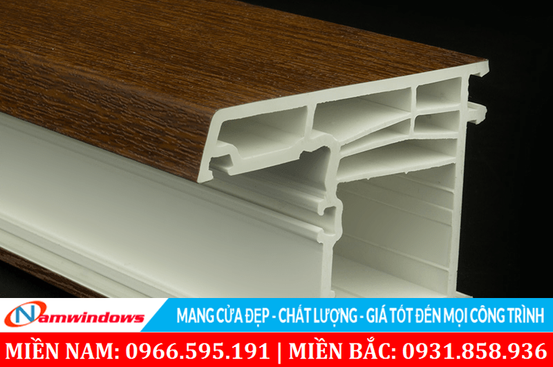 Thanh nhựa trắng dán màu laminate