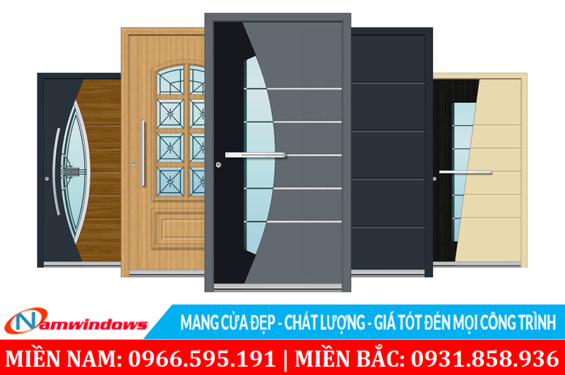 Mẫu cửa nhôm kính đẹp
