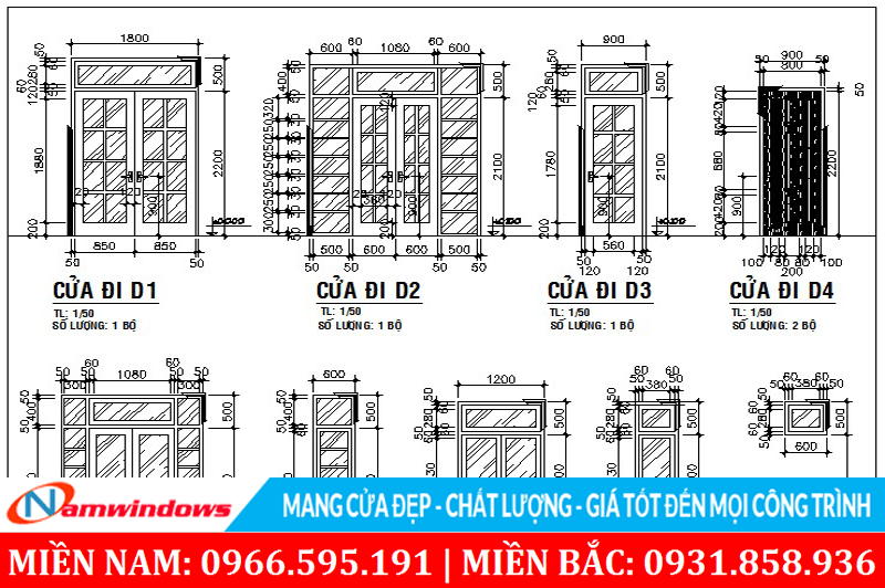 Cung cấp mẫu mã, kích thước, khối lượng cửa cần làm
