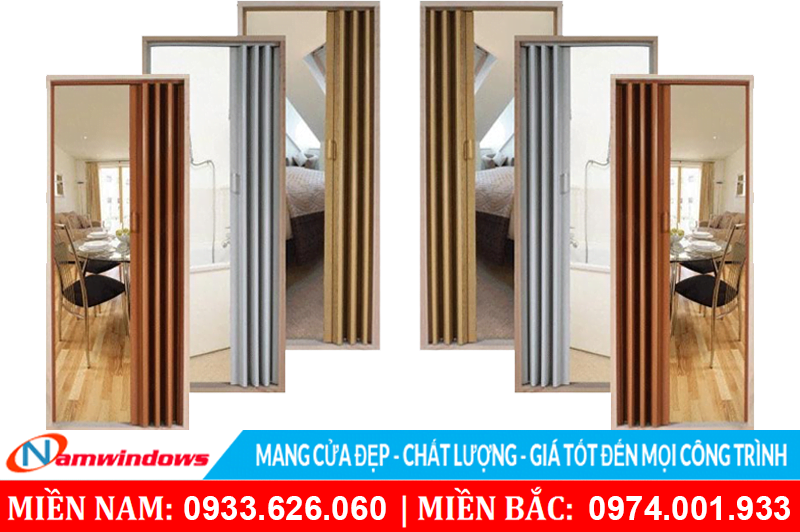 Bảng Giá Và Mẫu Cửa Xếp Nhựa Đẹp Dùng Cho Nhà Vệ Sinh