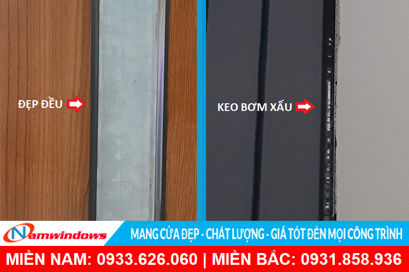 Đường keo silicon giữa một thợ cứng và một thợ yếu