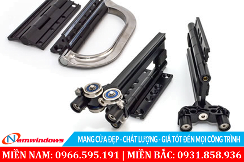 Hình ảnh phụ kiện xếp trượt dành cho cửa nhôm