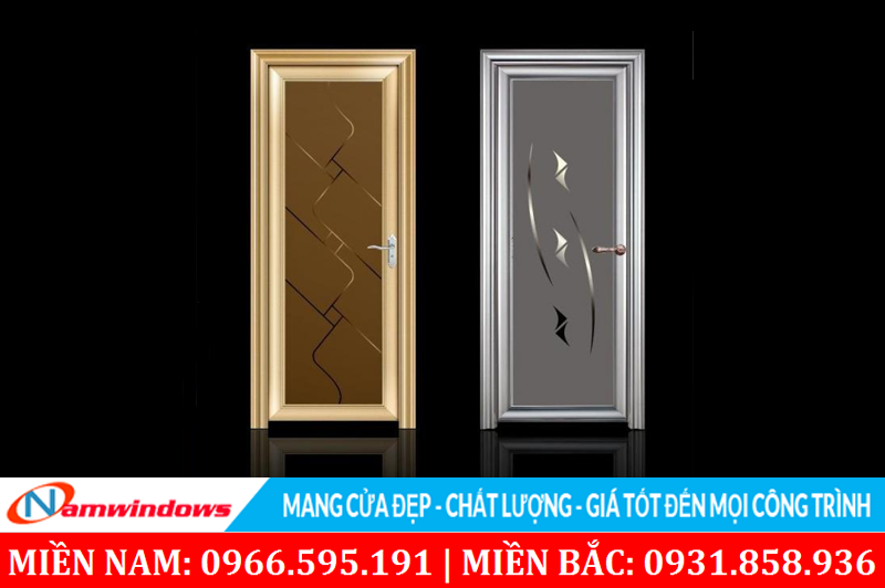 Mẫu cửa nhôm kính phòng ngủ đẹp