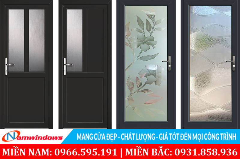Một số mẫu cửa nhôm kính phòng ngủ khác