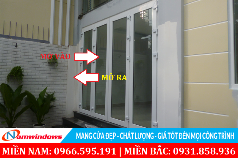 Cửa chính nên làm mở ra hay mở vào