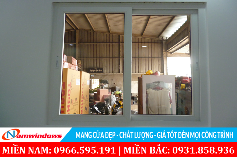 Mẫu 27: Cửa sổ lùa 2 cánh dòng phổ thông
