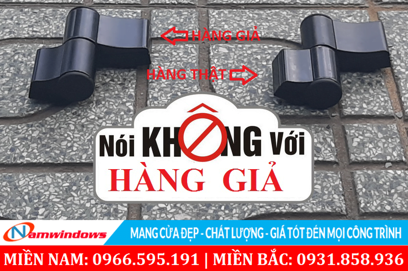 Bản lề Kinlong thật và giả