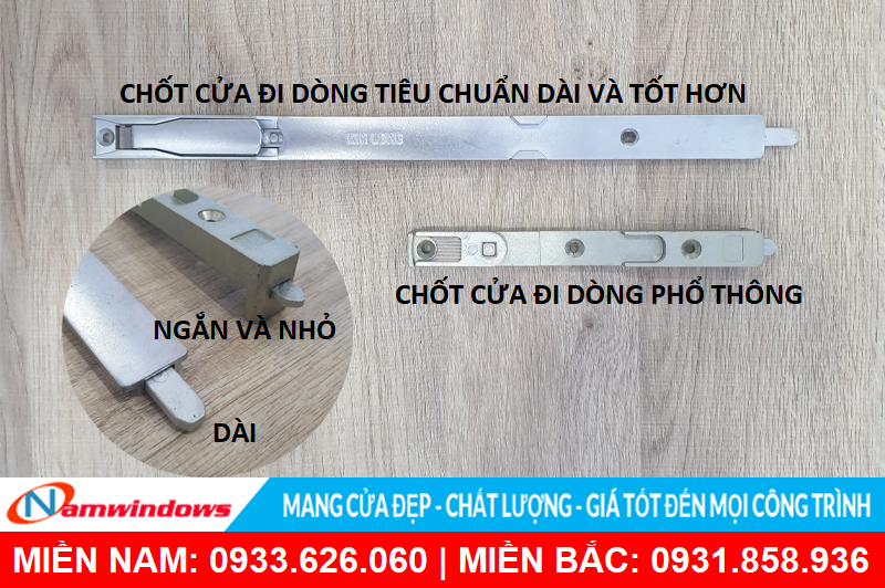 Sự khác nhau giữa chốt dòng tiêu chuẩn và dòng phổ thông