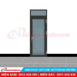 Cửa đi 1 cánh xingfa sử dụng toàn bộ phụ kiện HMA