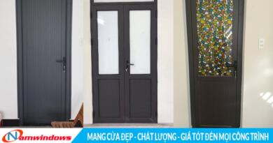 Mẫu cửa nhôm Pano