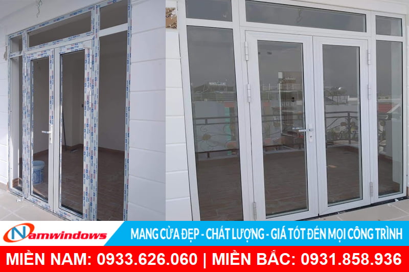 Cửa nhôm xingfa 4 cánh Namwindows