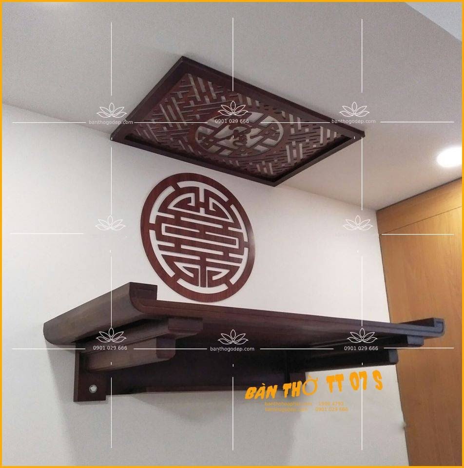 Mẫu bàn thờ treo tường đẹp bán chạy nhất 2019