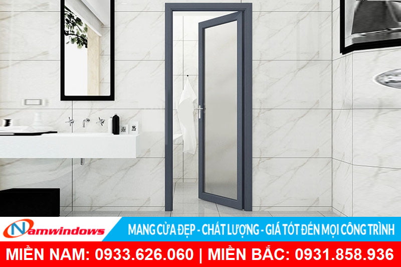Cửa nhôm kính nhà vệ sinh