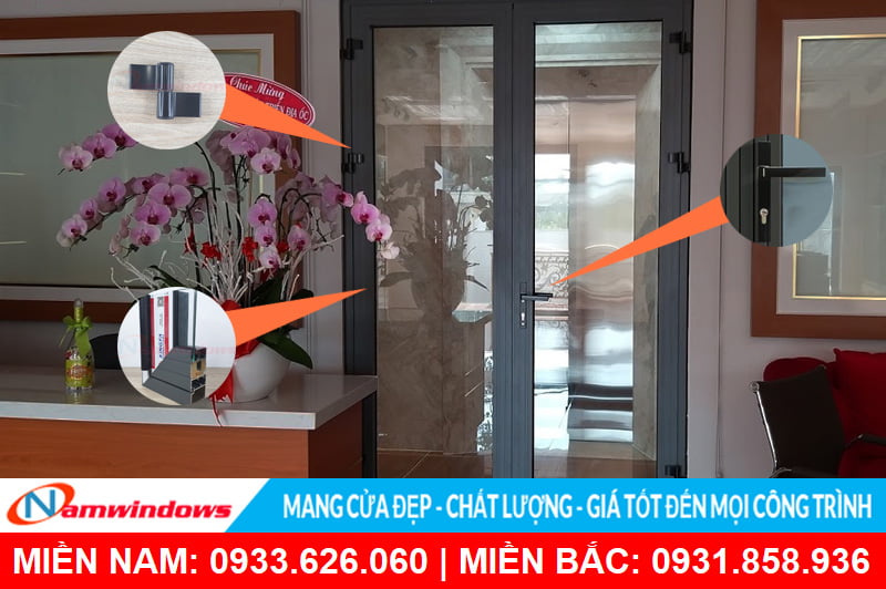 Phân biệt phụ kiện cửa nhôm kính
