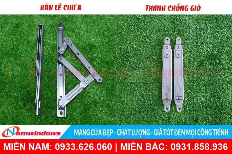 Phân biệt phụ kiện cửa nhôm kính