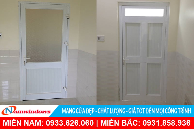 Cửa nhôm xingfa 1 cánh màu trắng