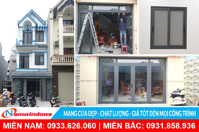 Công trình thi công cửa nhôm kính của Namwindows