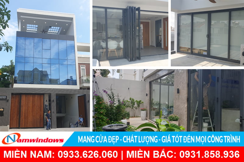 Công trình thi công cửa nhôm kính của Namwindows