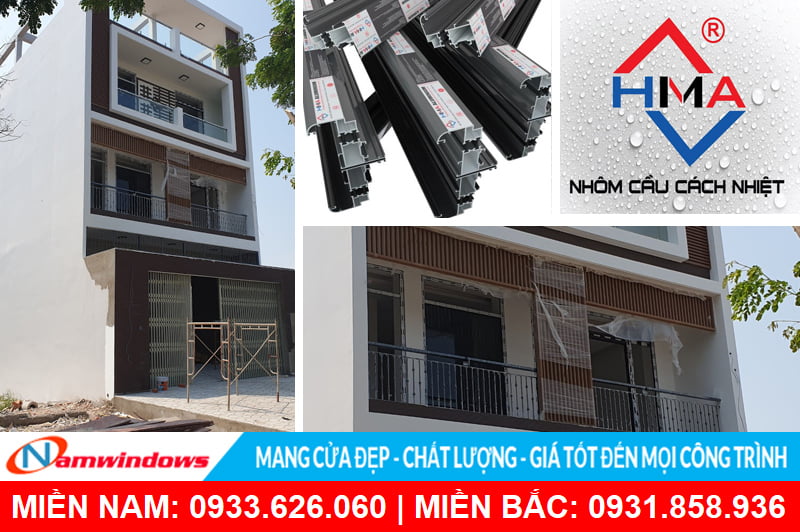 Công trình thi công cửa nhôm kính của Namwindows