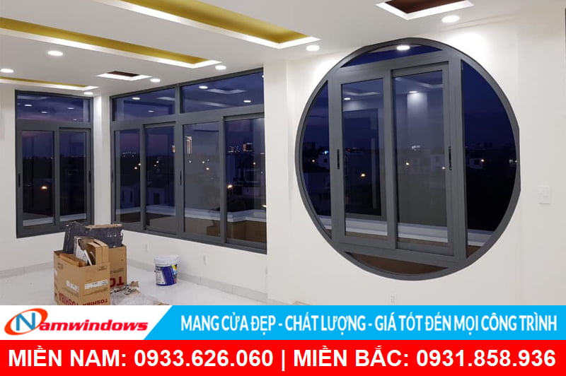 Mẫu cửa sổ nhôm kính đẹp