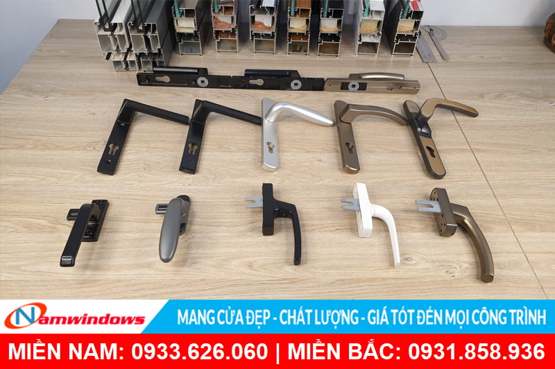 Phụ kiện tay nắm cửa nhôm Namwindows cung cấp