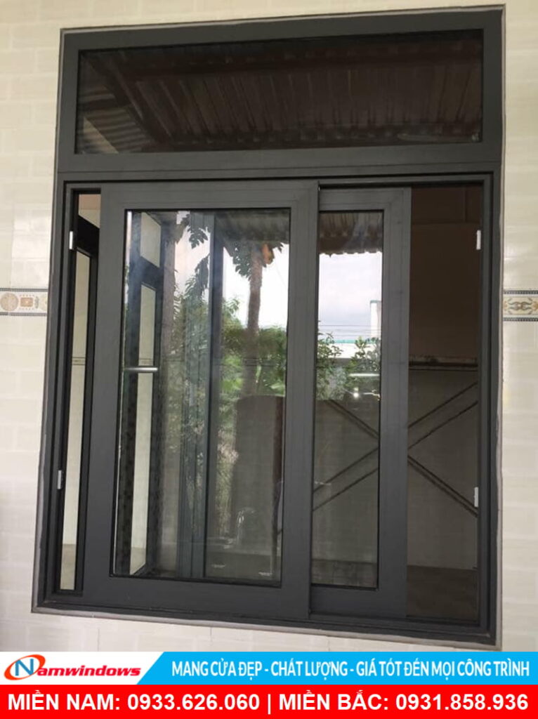 Cửa sổ lùa 2 cánh nhôm xingfa