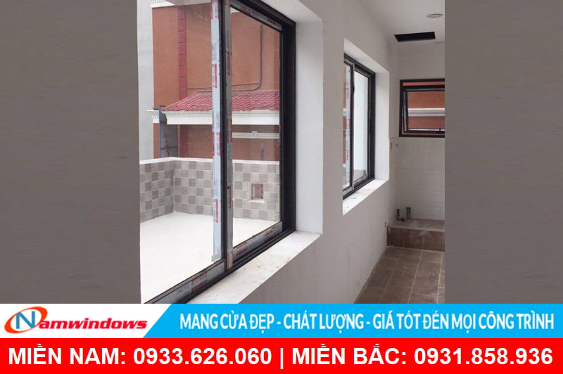 Cửa sổ lùa 2 cánh nhôm xingfa