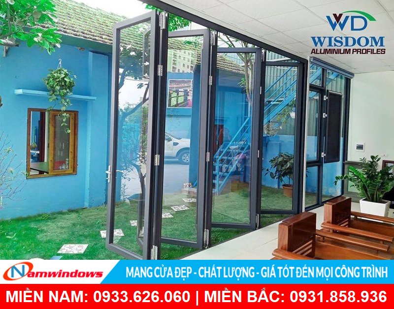 Cửa nhôm xếp trượt Wisdom