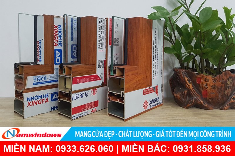 Giá cửa nhôm vân gỗ bao nhiêu tiền 1m2