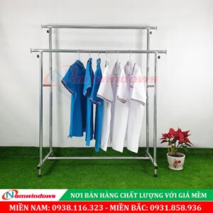 Sào Phơi Đôi Kẽm Trơn Mã MQ20 | Dài 1.2m & 1.5m
