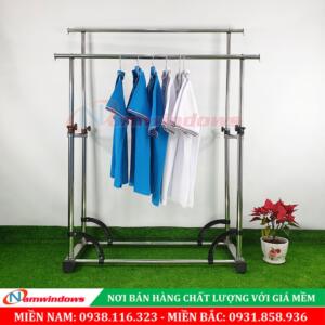 Sào Phơi Đôi Inox Trơn Mã MQ12 | Dài 1.2m & 1.5m
