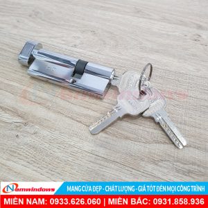 Lõi Khóa 1 Đầu Chìa 1 Đầu Núm Vặn Kinlong | Mã KL18