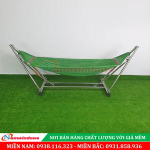 Bộ Võng Xếp Inox Vuông Minh Quốc | Mã MQ03