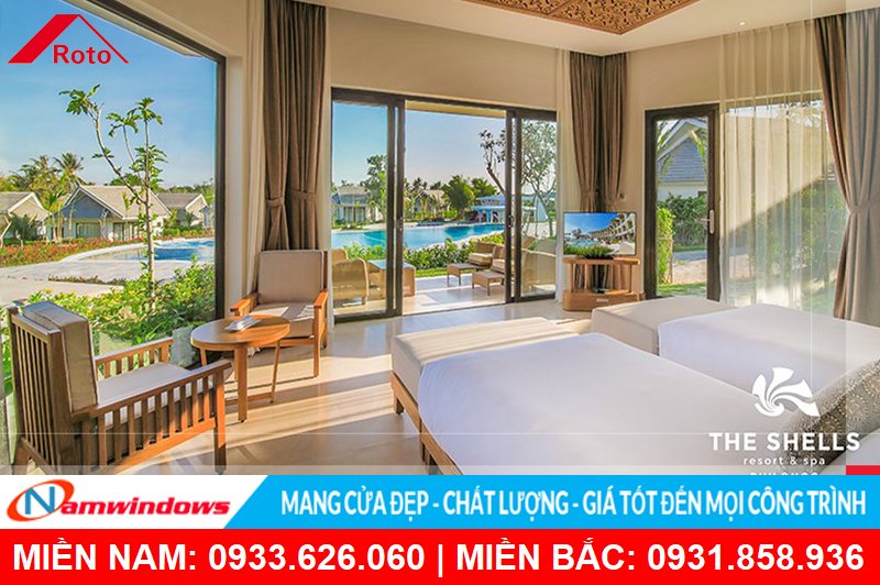 Banyan Tree Lăng Cô Resort - Công trình sử dụng cửa nhôm kính kết hợp phụ kiện Roto cao cấp của Đức