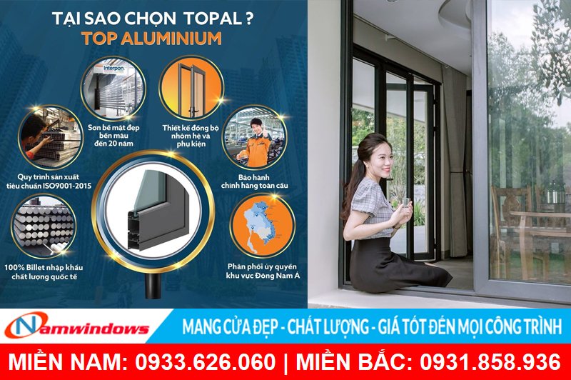 Cửa nhôm topal prima