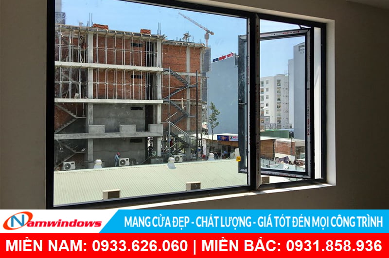 Cửa sổ 1 cánh mở quay nhôm xingfa