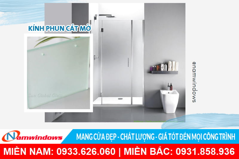 Kính phun cát mờ