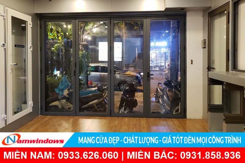 Cửa nhôm xếp trượt xingfa