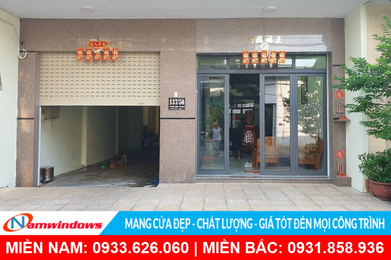 Cửa nhôm xingfa nhập khung bao 100