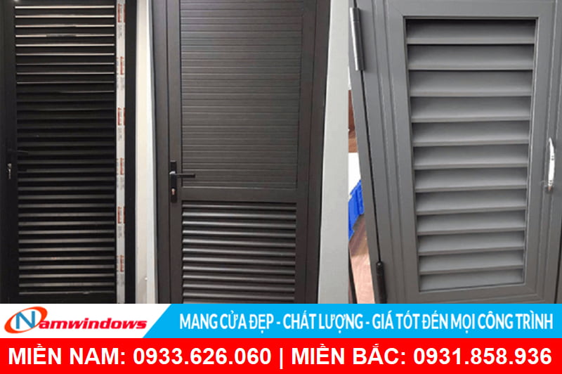 Mẫu cửa nhôm thông gió