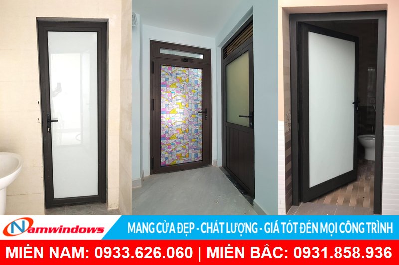 Cửa nhà vệ sinh bằng nhôm