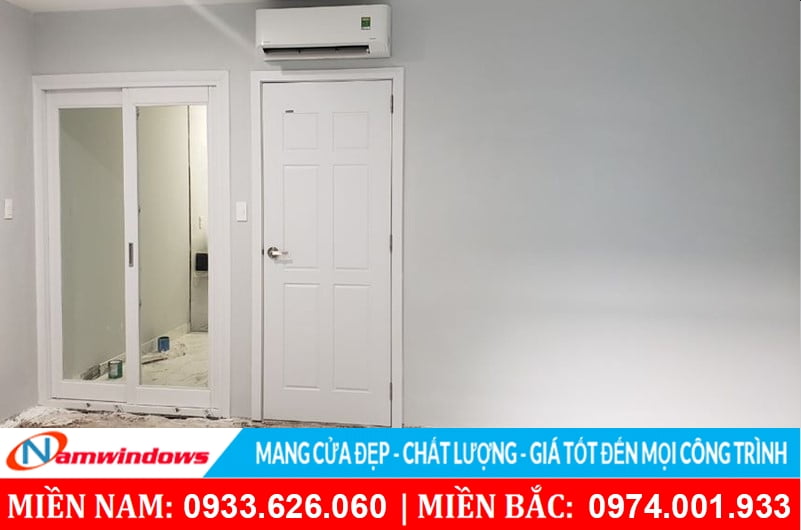 cửa nhựa composite trắng