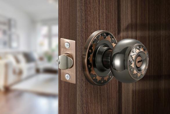 Khóa tay nắm tròn inox 304 có chìa 30850.001 BN/AC - Ảnh 3